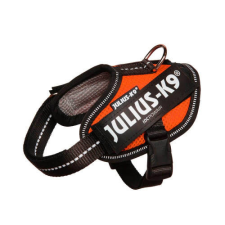 Julius-K9 IDC Powair - hám (narancs szín,felirat) kutyák részére (2XS) nyakörv, póráz, hám kutyáknak