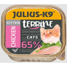 Julius-K9 Julius-K9 Cat Terrine Kitten Chicken nedveseledel (16 x 100 g) 1600 g macskaeledel