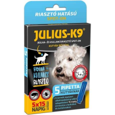 Julius-K9 Julius-K9 kullancs- és bolhariasztó spot-on kutyáknak (5 pipetta) élősködő elleni készítmény kutyáknak