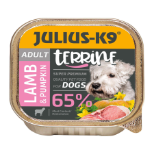 Julius-K9 Julius K9 tálkás kutyaeledel - 150 g - Több ízben - Bárány + sütőtök kutyaeledel