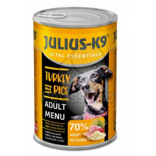 Julius-K9 Julius-K9 Vital Essentials Adult Menu - Turkey & Rice 1240 g kutyaeledel