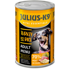 Julius-K9 JULIUS K-9 DOG 1240 g konzerv Turkey&Rice kutyaeledel