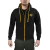 Julius-K9 K9® UNIT Jet Black/Gold cipzáras pulóver kapucnival M