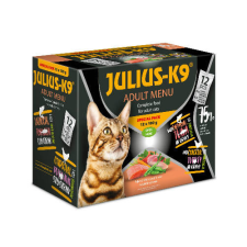 JULIUS-K9 PETFOOD Julius-K9 Adult Menu Special Pack (lazac-tonhal, csirke-pulyka szószban) macskák részére (12x100g) macskaeledel
