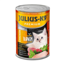 Julius K-9 JULIUS - K9 macska - nedveseledel (csirke-pulyka) felnőtt macskák részére (415g) macskaeledel
