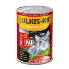 Julius K-9 JULIUS - K9 macska - nedveseledel (marha-máj) felnőtt macskák részére (415g) macskaeledel