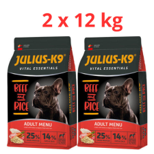 Julius K-9 Vital Essentials Adult Beef & Rice 2x12kg kutyaeledel