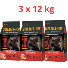 Julius K-9 Vital Essentials Adult Beef & Rice 3x12kg kutyaeledel