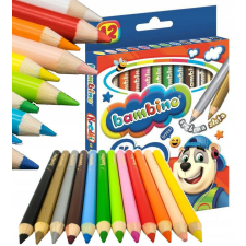  Jumbo színes ceruzák, 12 szín, Bambino színes ceruza