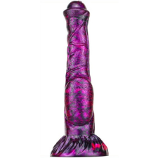  Jumbox Dildo – prémium lila-fekete intim élmény 21 cm-en műpénisz, dildó