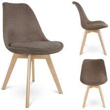 Jumi Konyha/nappali szék, szövet, fa, barna, 49x55x82 cm, Egyéb bútor