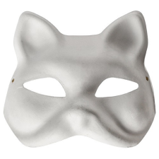 Junior Kreatív Junior papír álarc, natúr, macska dekorációs kellék