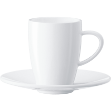 Jura Kávés csésze, 135ml, 2 db, porcelán, fehér kávéfőző kellék