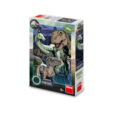 Jurassic World neon puzzle, 100 darab - DINÓJÁTÉKOK puzzle, kirakós