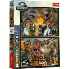  Jurassic World - őskori világ puzzle 2x200 darabos készlet puzzle, kirakós