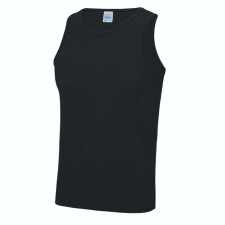 Just Cool Férfi Just Cool JC007 Cool vest -L, Jet Black atléta, trikó
