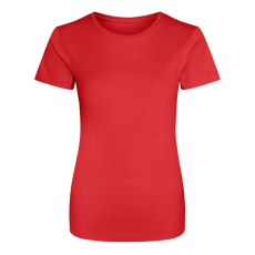Just Cool JC005 környakas Női sport póló Just Cool, Fire Red-M
