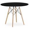  JUST HOME Skandináv kerek asztal INFININTY 100 x 100 x 72cm FEKETE