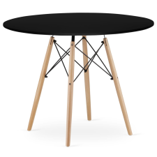  JUST HOME Skandináv kerek asztal INFININTY 100 x 100 x 72cm FEKETE bútor