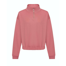 Just Hoods AWJH037 WOMEN'S CROPPED 1/4 ZIP SWEAT XXS munkaruha