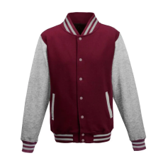 Just Hoods AWJH043 VARSITY JACKET S