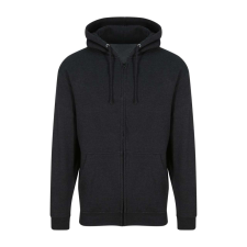 Just Hoods cipzáros kapucnis férfi pulóver AWJH050, Black Smoke-S férfi pulóver, kardigán