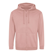 Just Hoods cipzáros kapucnis férfi pulóver AWJH050, Dusty Pink-S férfi pulóver, kardigán