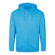 Just Hoods cipzáros kapucnis férfi pulóver AWJH050, Hawaiian Blue-L férfi pulóver, kardigán