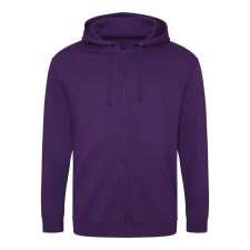 Just Hoods cipzáros kapucnis férfi pulóver AWJH050, Purple-2XL férfi pulóver, kardigán