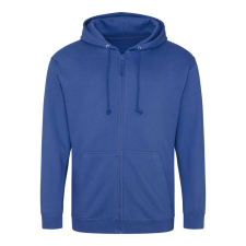 Just Hoods cipzáros kapucnis férfi pulóver AWJH050, Royal Blue-S férfi pulóver, kardigán