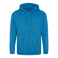 Just Hoods cipzáros kapucnis férfi pulóver AWJH050, Sapphire Blue-M férfi pulóver, kardigán