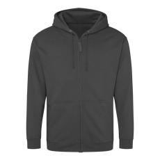 Just Hoods cipzáros kapucnis férfi pulóver AWJH050, Steel Grey-M
