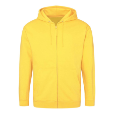 Just Hoods cipzáros kapucnis férfi pulóver AWJH050, Sun Yellow-M