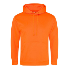 Just Hoods élénk színű unisex kapucnis pulóver AWJH004, Electric Orange-L férfi pulóver, kardigán