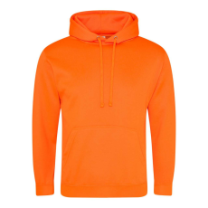 Just Hoods élénk színű unisex kapucnis pulóver AWJH004, Electric Orange-S