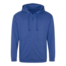 Just Hoods Férfi pulóver, Just Hoods AWJH050, cipzáros kapucnis, Royal Blue-L férfi pulóver, kardigán