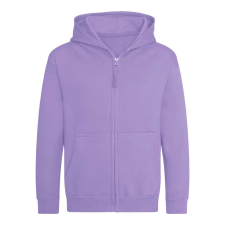 Just Hoods Gyerek cipzáras kapucnis pulóver AWJH050J, Digital Lavender-9/11 gyerek pulóver, kardigán