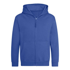 Just Hoods Gyerek cipzáras kapucnis pulóver AWJH050J, Royal Blue-5/6 gyerek pulóver, kardigán