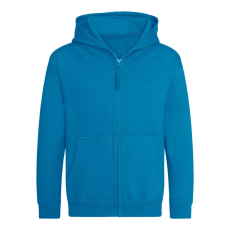Just Hoods Gyerek cipzáras kapucnis pulóver AWJH050J, Sapphire Blue-5/6