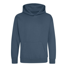 Just Hoods Gyerek kapucnis pulóver AWJH001J, Airforce Blue-1/2 gyerek pulóver, kardigán