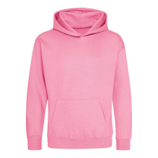 Just Hoods Gyerek kapucnis pulóver AWJH001J, Candyfloss Pink-3/4 gyerek pulóver, kardigán
