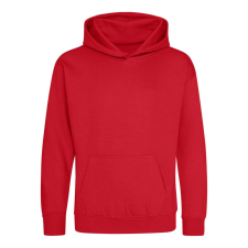 Just Hoods Gyerek kapucnis pulóver AWJH001J, Fire Red-5/6 gyerek pulóver, kardigán