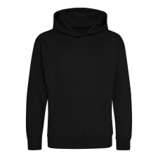Just Hoods Gyerek kapucnis pulóver AWJH001J, Jet Black-3/4 gyerek pulóver, kardigán