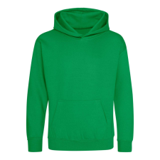 Just Hoods Gyerek kapucnis pulóver AWJH001J, Kelly Green-5/6 gyerek pulóver, kardigán