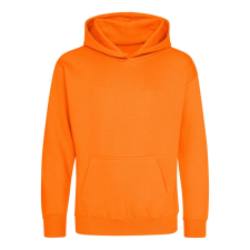 Just Hoods Gyerek kapucnis pulóver AWJH001J, Orange Crush-1/2 gyerek pulóver, kardigán