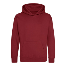 Just Hoods Gyerek kapucnis pulóver AWJH001J, Red Hot Chilli-9/11
