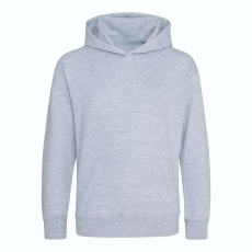 Just Hoods Gyerek kapucnis pulóver Just Hoods AWJH201J Kids Organic Hoodie -L, Heather Grey