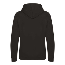 Just Hoods Gyerek kapucnis pulóver kontrasztos színű kapucni béléssel AWJH003J, Jet Black/Fire Red-9/11