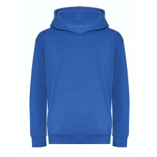 Just Hoods Gyerek organikus kapucnis pulóver AWJH201J, Royal Blue-XXS