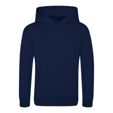 Just Hoods Gyerek poliészter sport kapucnis pulóver AWJH006J, Oxford Navy-L gyerek pulóver, kardigán